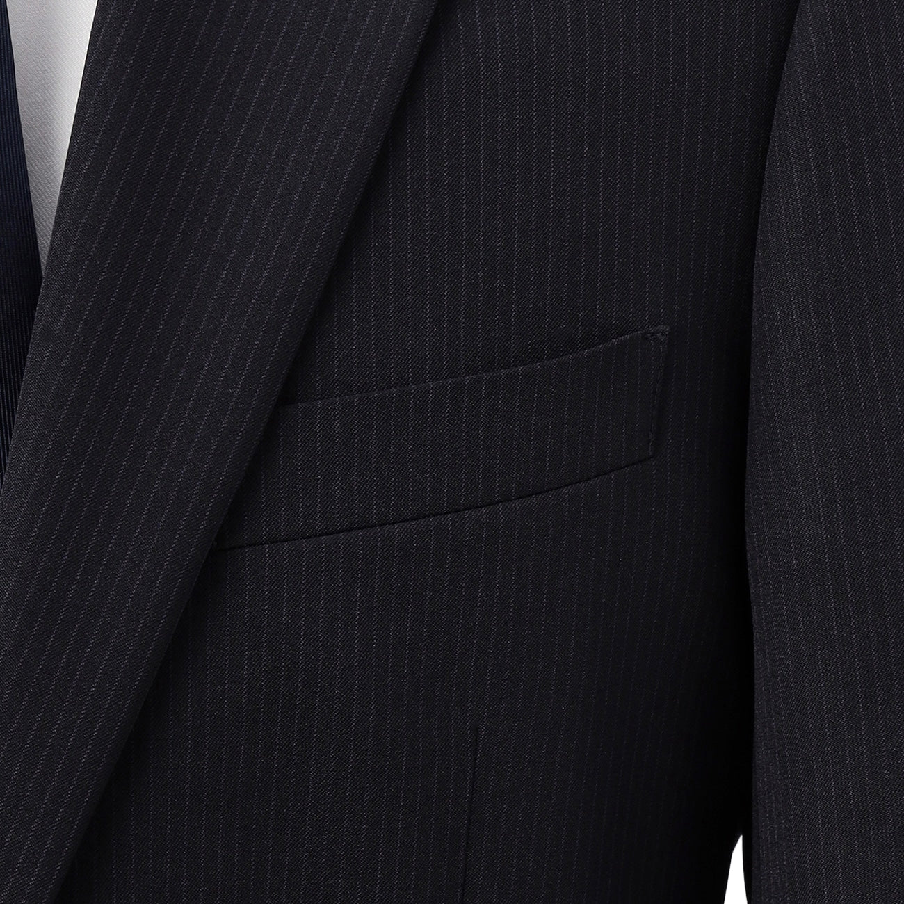 Washable Slim Fit Stripe 2-pant Suit - Navy - Image 10