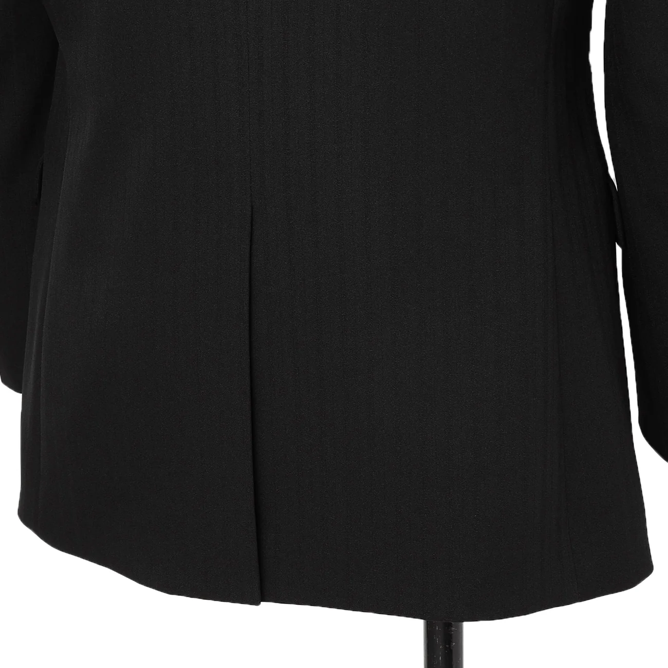 2-Pants Washable Shadow Stripe Suit - Black - Image 6