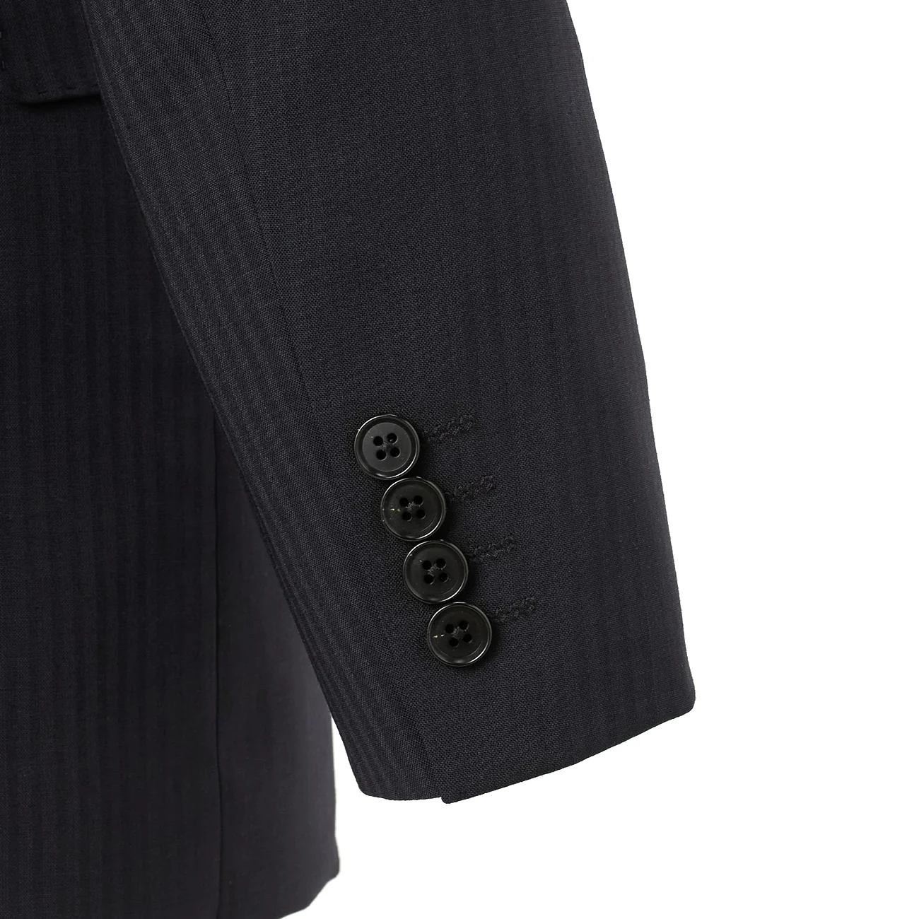 SUPER Aircool Washable Shadow Stripe Slim Fit 2-Pant Suit - Black - Image 11