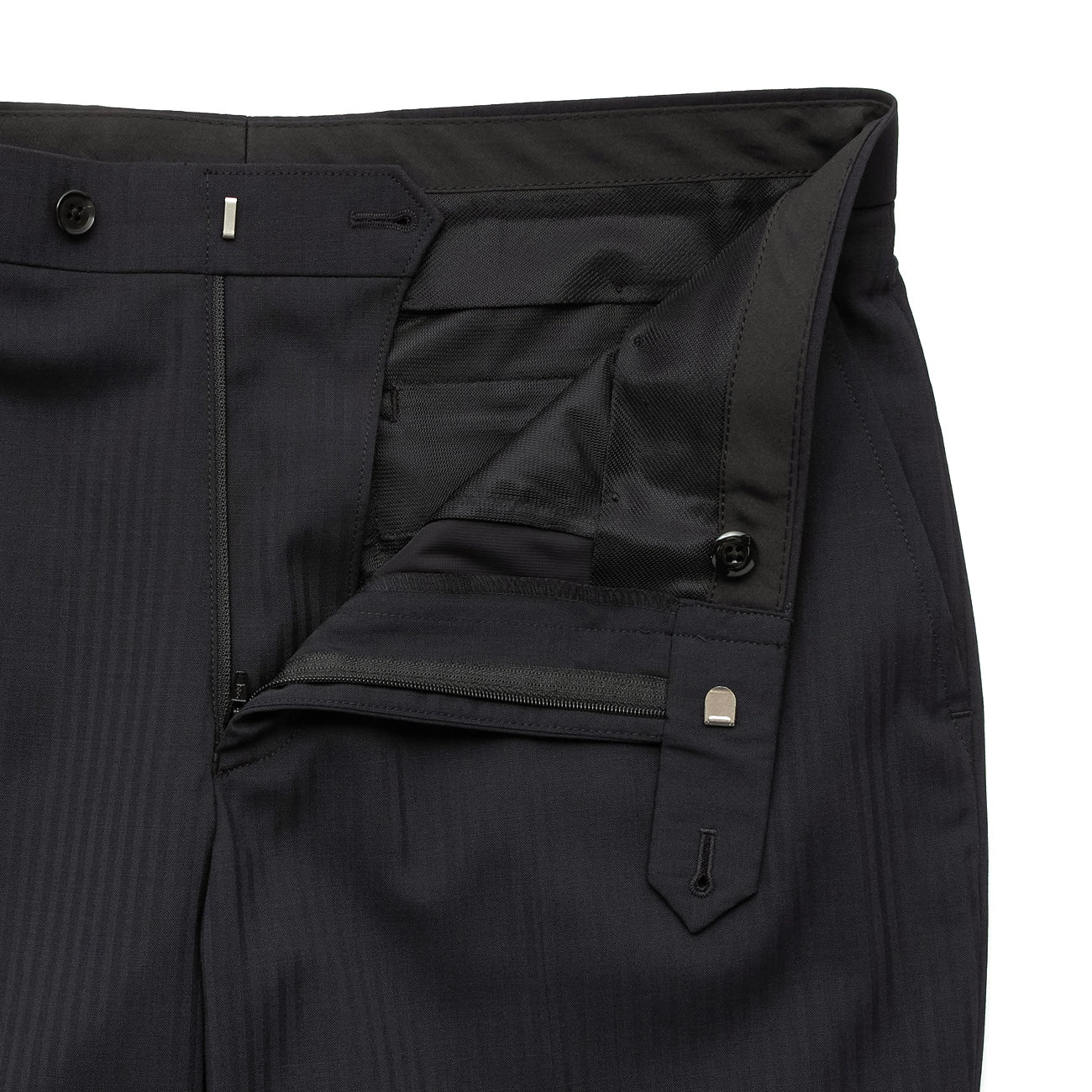 SUPER Aircool Washable Shadow Stripe Slim Fit 2-Pant Suit - Black - Image 17