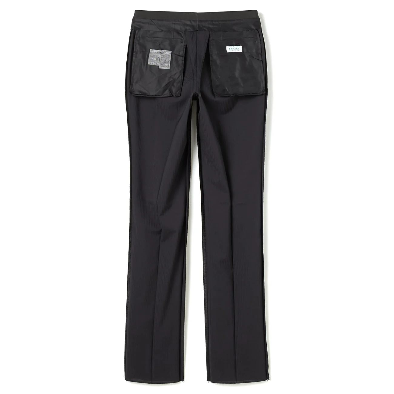 SUPER Aircool Washable Shadow Stripe Slim Fit 2-Pant Suit - Black - Image 19