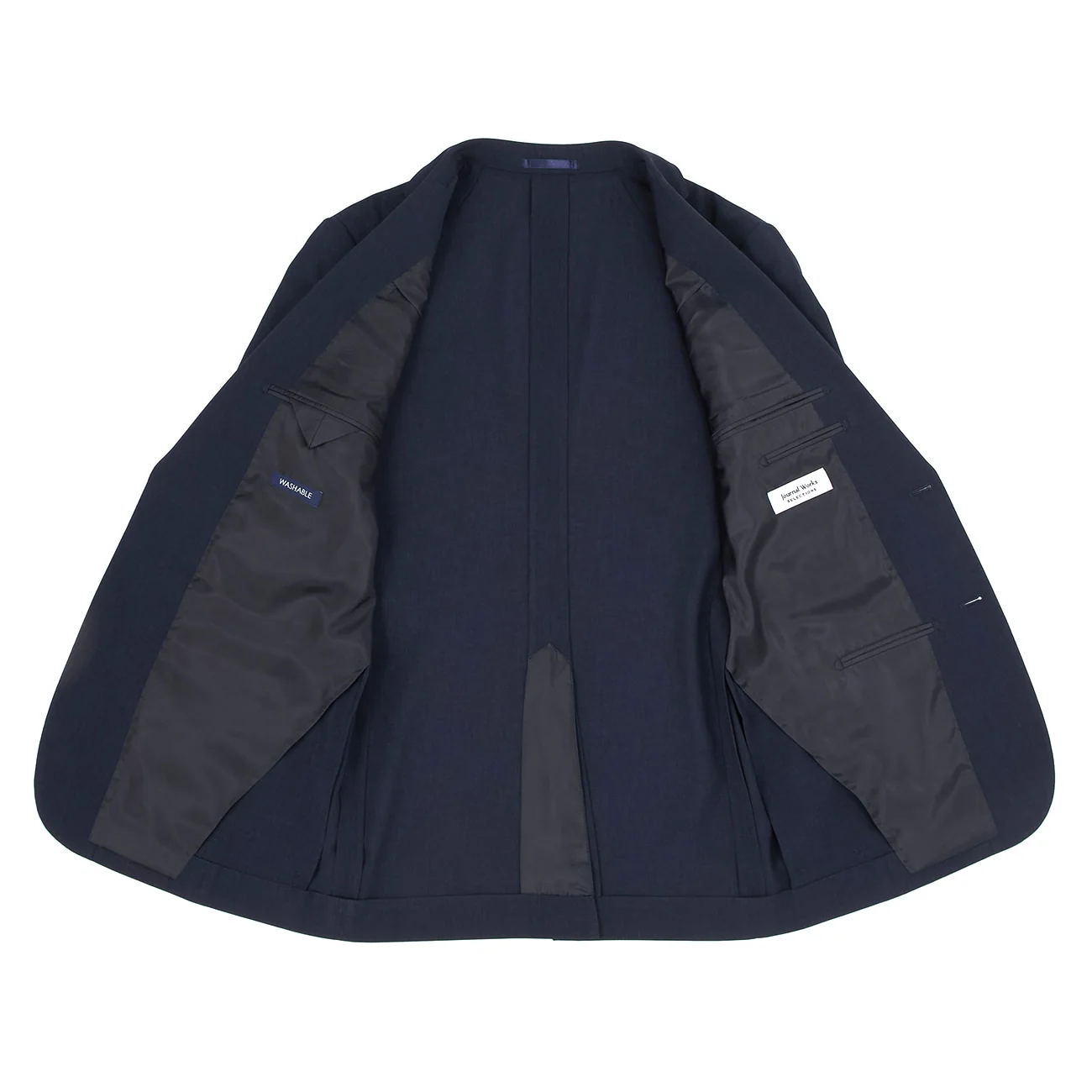 Aircool Washable 2-Pant Slim Fit Suit - Navy - Image 14