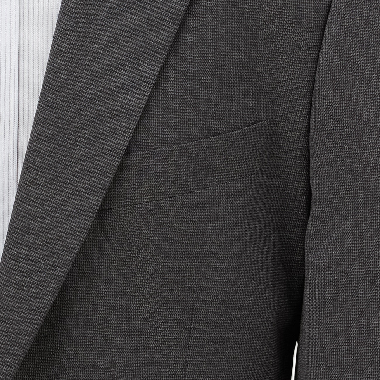 Aircool Washable 2-Pant Houndstooth Slim Fit Suit - Gray - Image 10