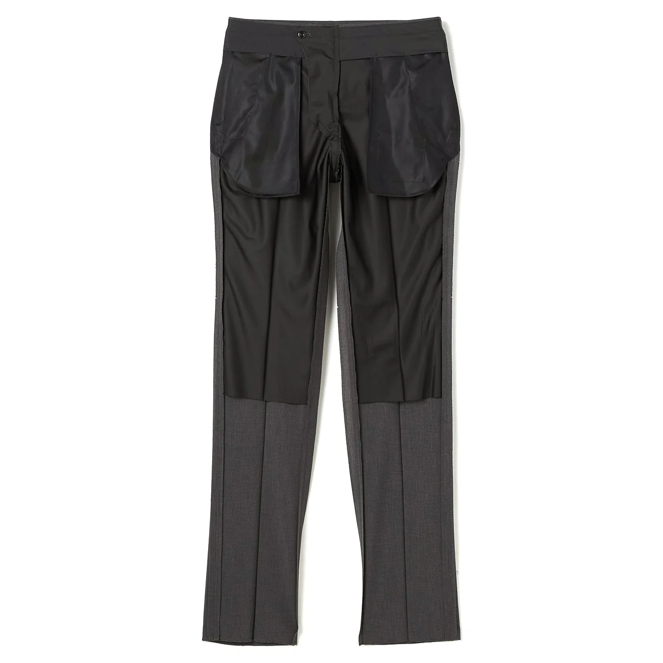 Aircool Washable 2-Pant Houndstooth Slim Fit Suit - Gray - Image 19