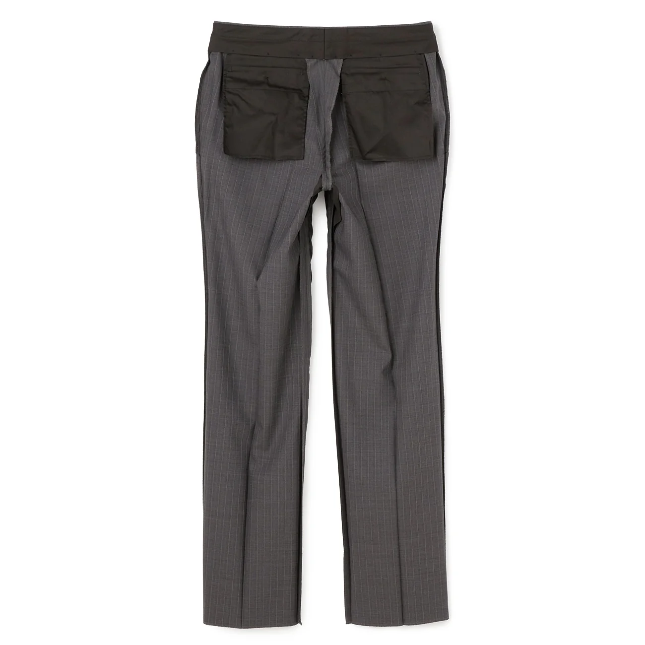 Premium Stretch Stripe 2-Pant Suit - Gray - Image 13
