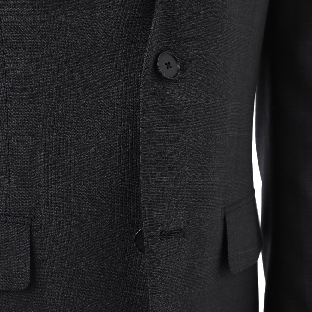 Golden Prestige Line Glen-plaid Suit - Charcoal Gray - Image 10