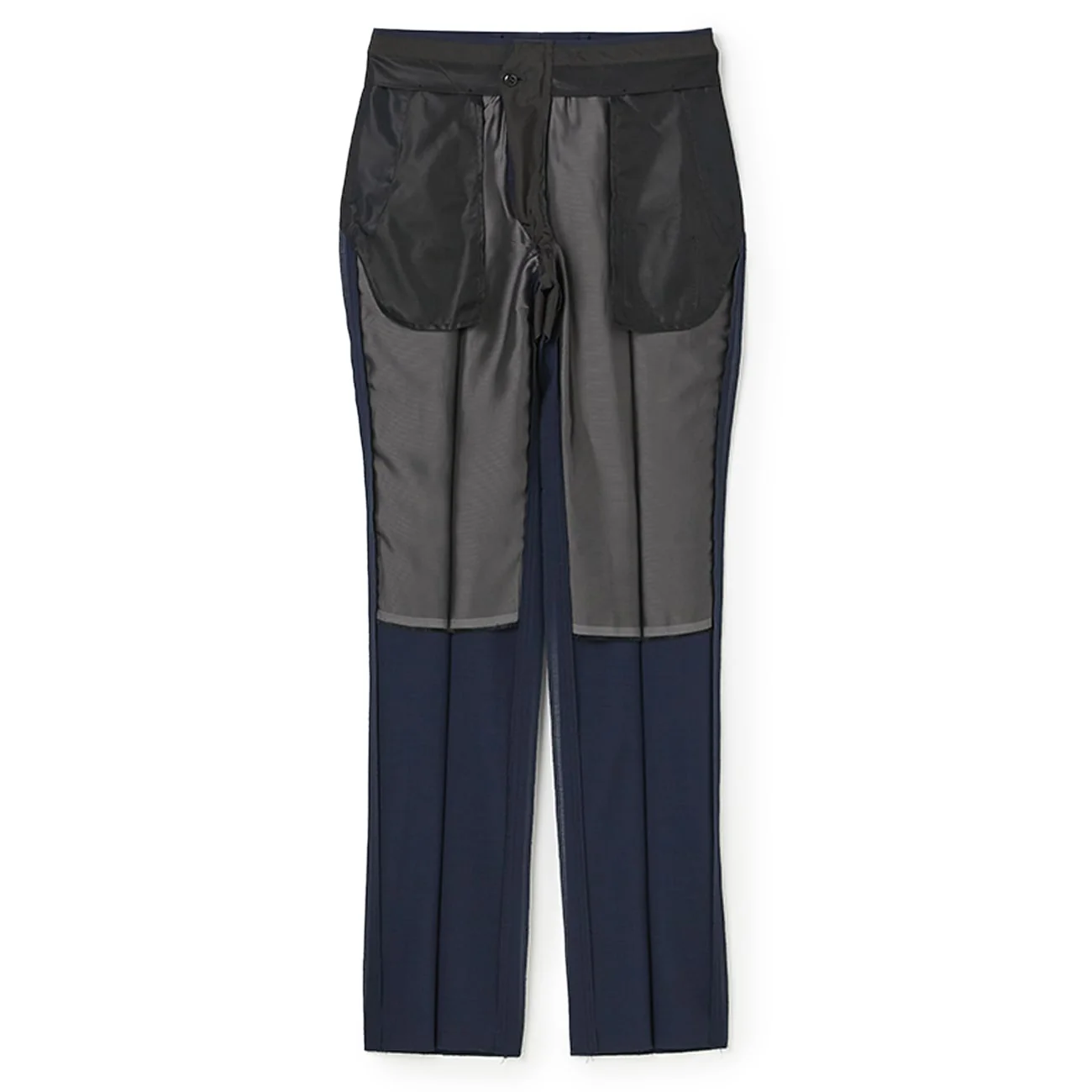 SUPER Aircool Washable Slim Fit Patterned Suit - Navy - Image 18