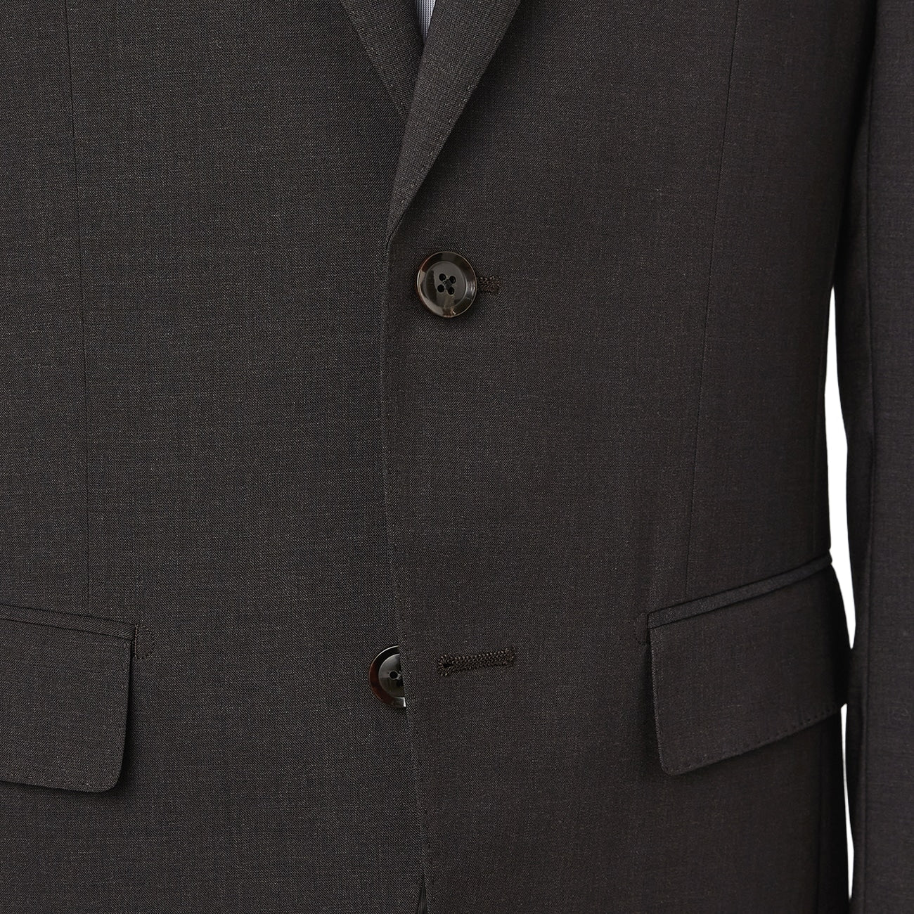 SUPER Aircool Washable Slim Fit Suit - Brown - Image 4