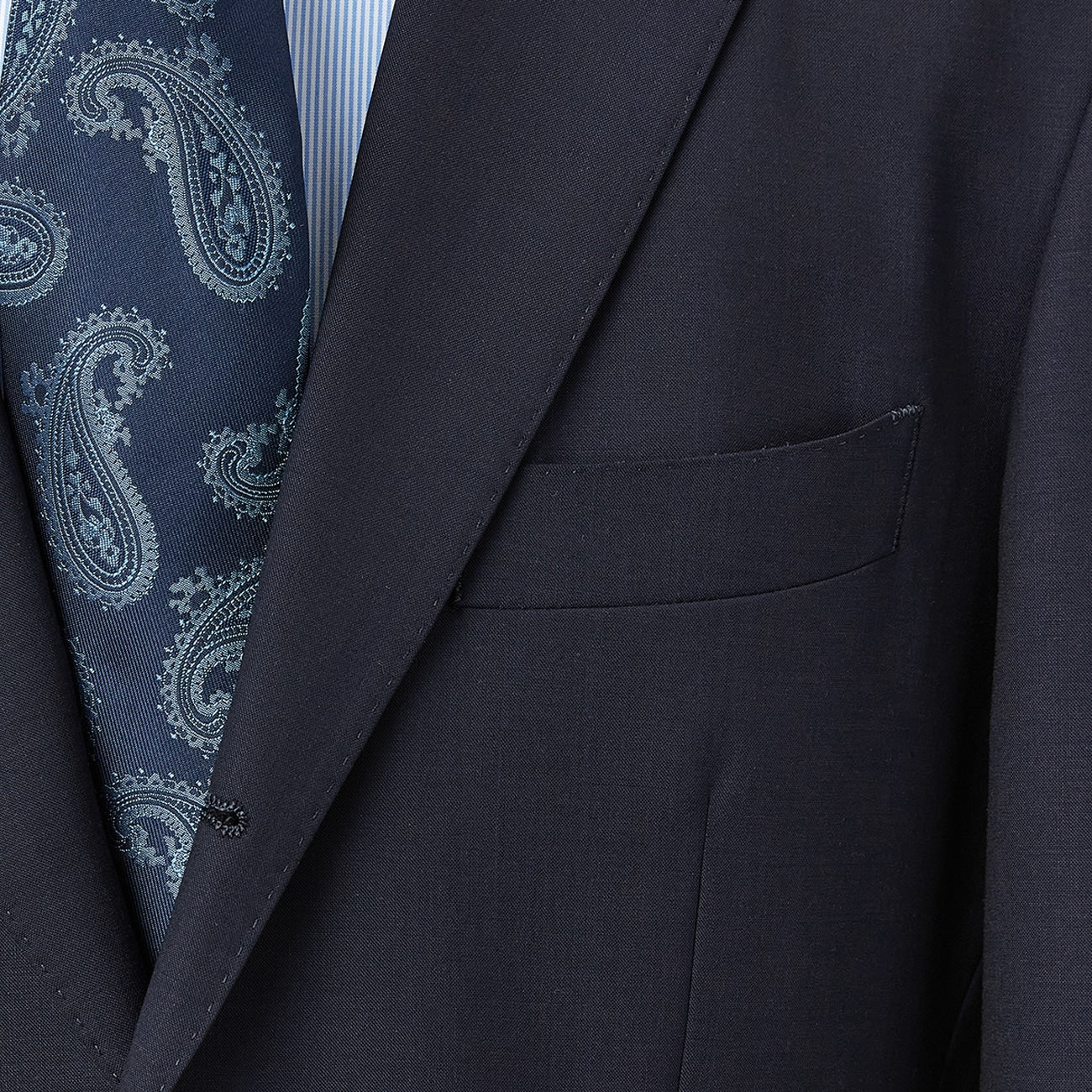 Golden Prestige Line Slim Fit Suit - Navy - Image 9