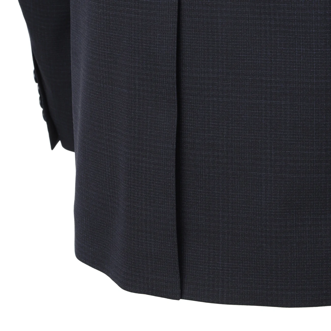 Washable Glen-plaid Slim Fit Suit - Navy - Image 10