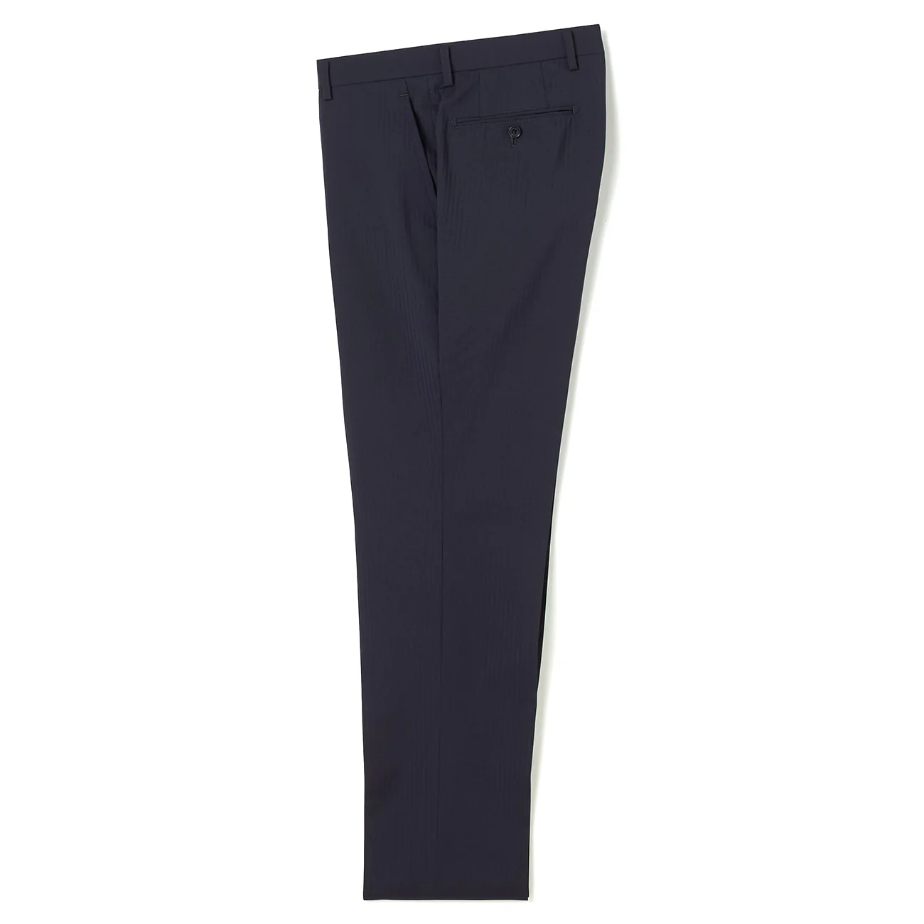 SUPER Aircool Washable Slim Fit Shadow Stripe 2-Pant Suit - Navy - Image 8