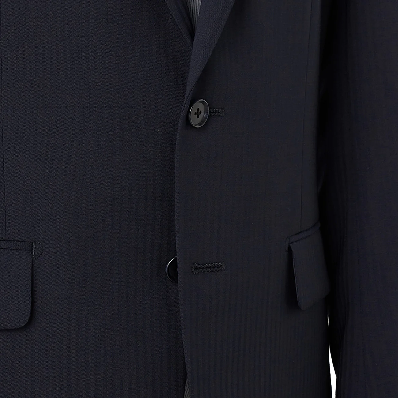 SUPER Aircool Washable Shadow Stripe 2-Pant Suit - Navy - Image 11