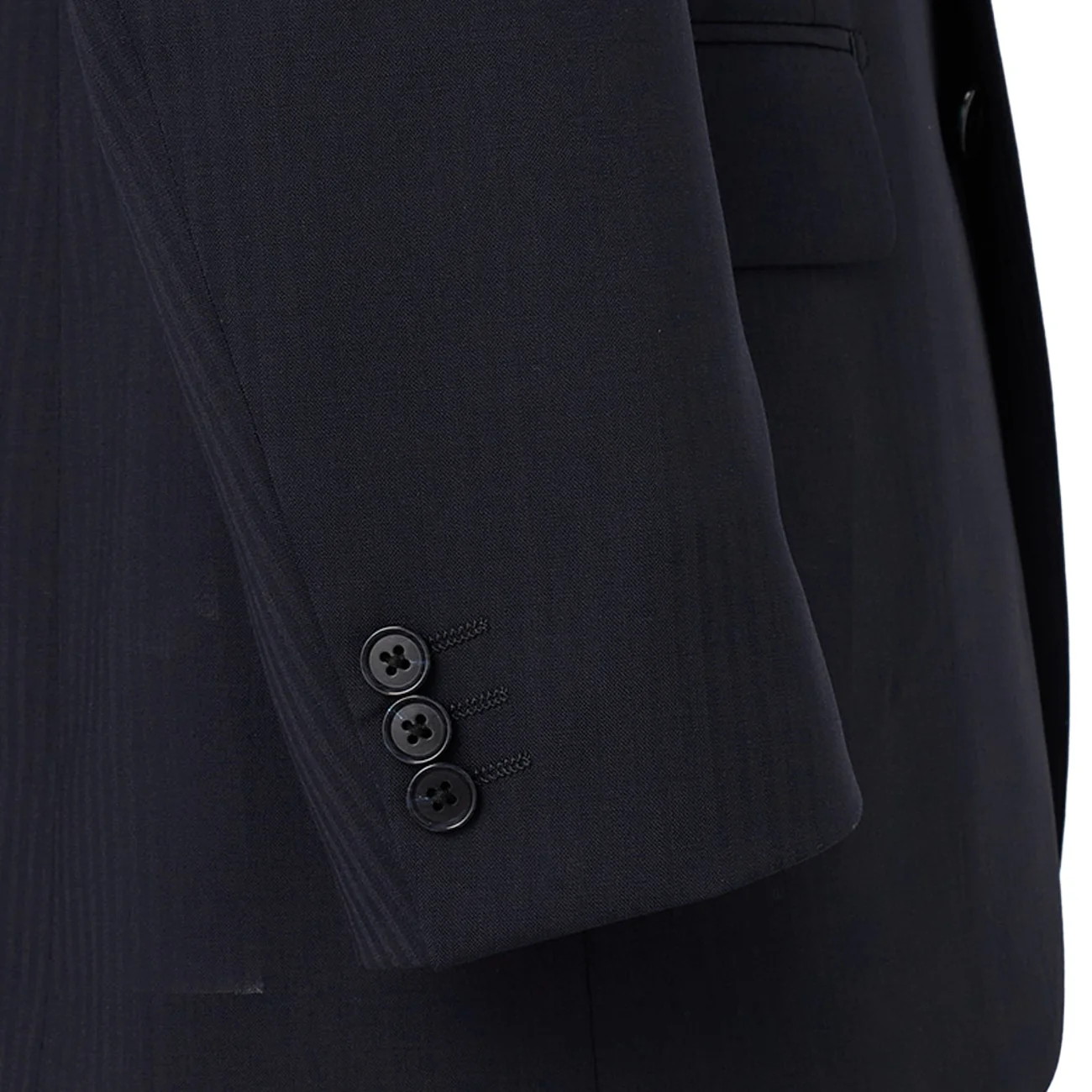 SUPER Aircool Washable Shadow Stripe 2-Pant Suit - Navy - Image 12
