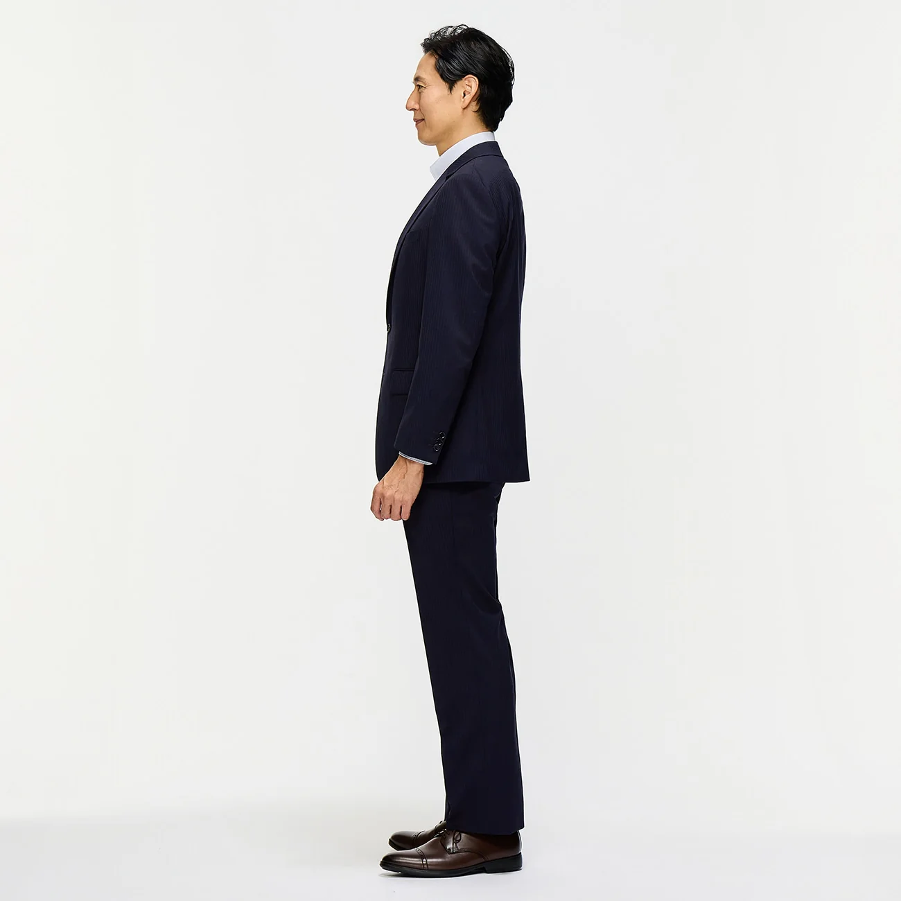 SUPER Aircool Washable Shadow Stripe 2-Pant Suit - Navy - Image 4