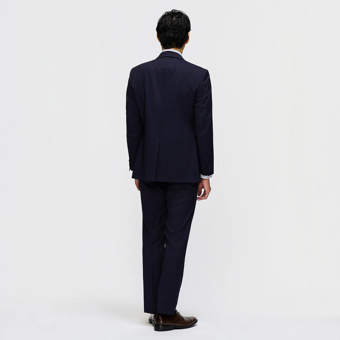 SUPER Aircool Washable Shadow Stripe 2-Pant Suit - Navy - Image 5