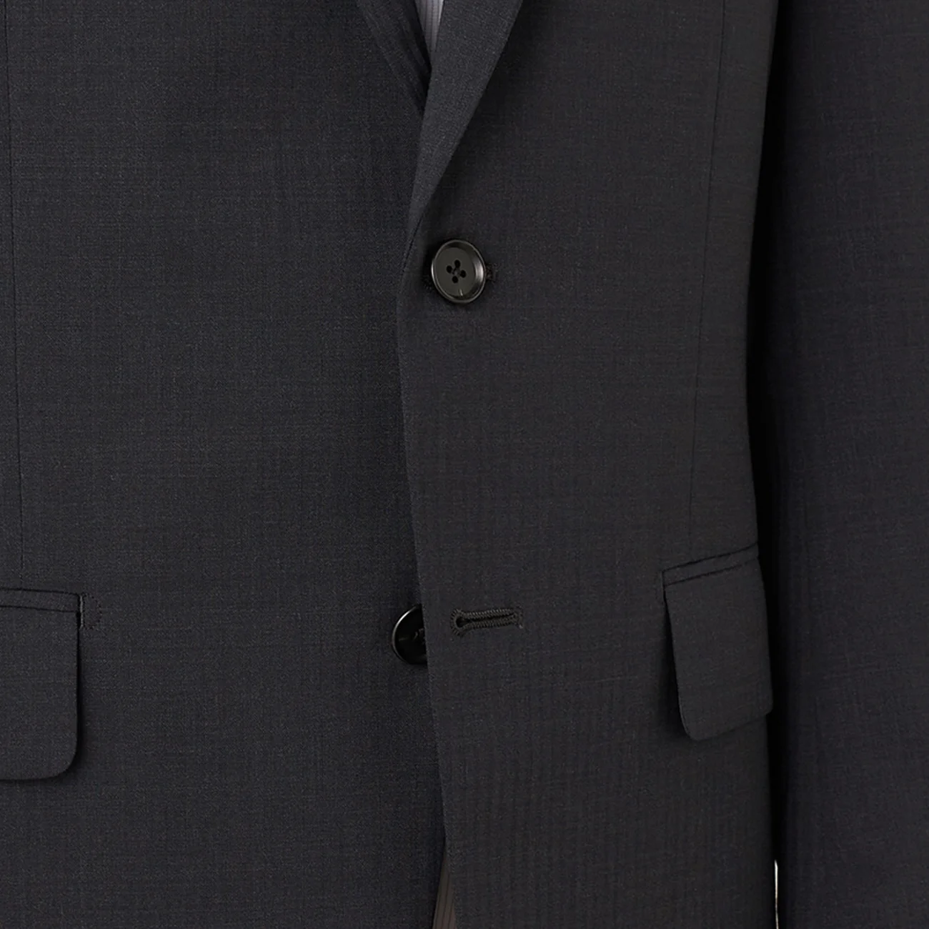 SUPER Aircool Washable Shadow Stripe 2-Pant Suit - Charcoal Gray - Image 11