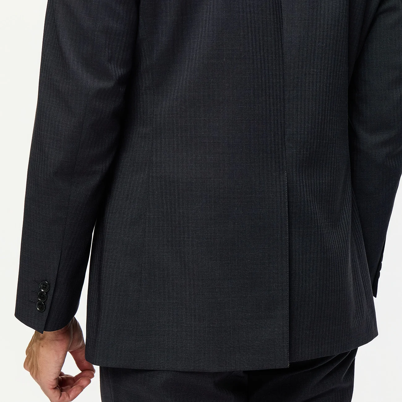 SUPER Aircool Washable Shadow Stripe 2-Pant Suit - Charcoal Gray - Image 7