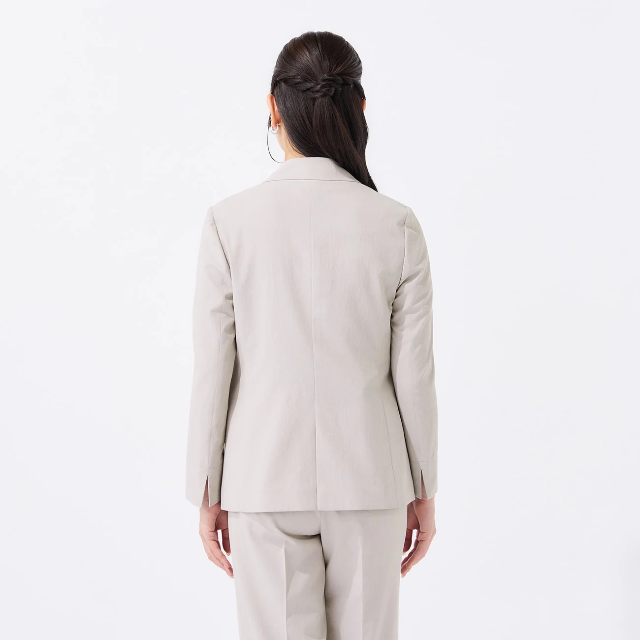 Airy Dry Tailored Jacket - Gray Beige - Image 5