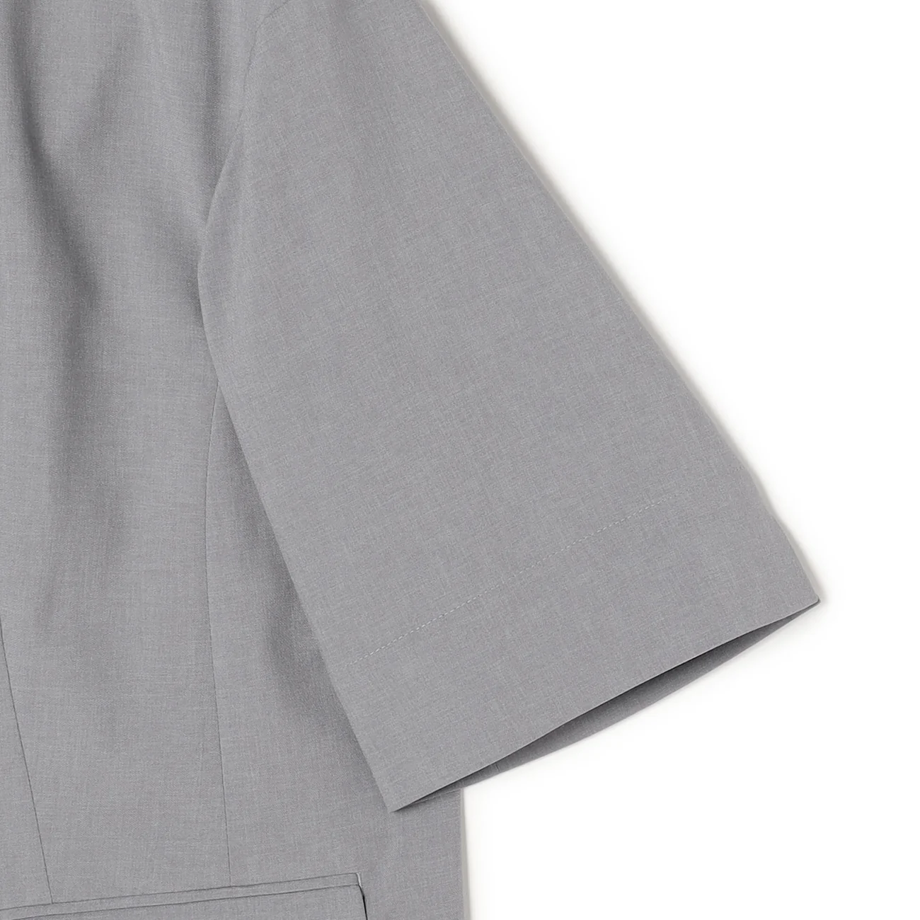 RIRANCHA Stretch Short Sleeve Jacket - Gray - Image 8
