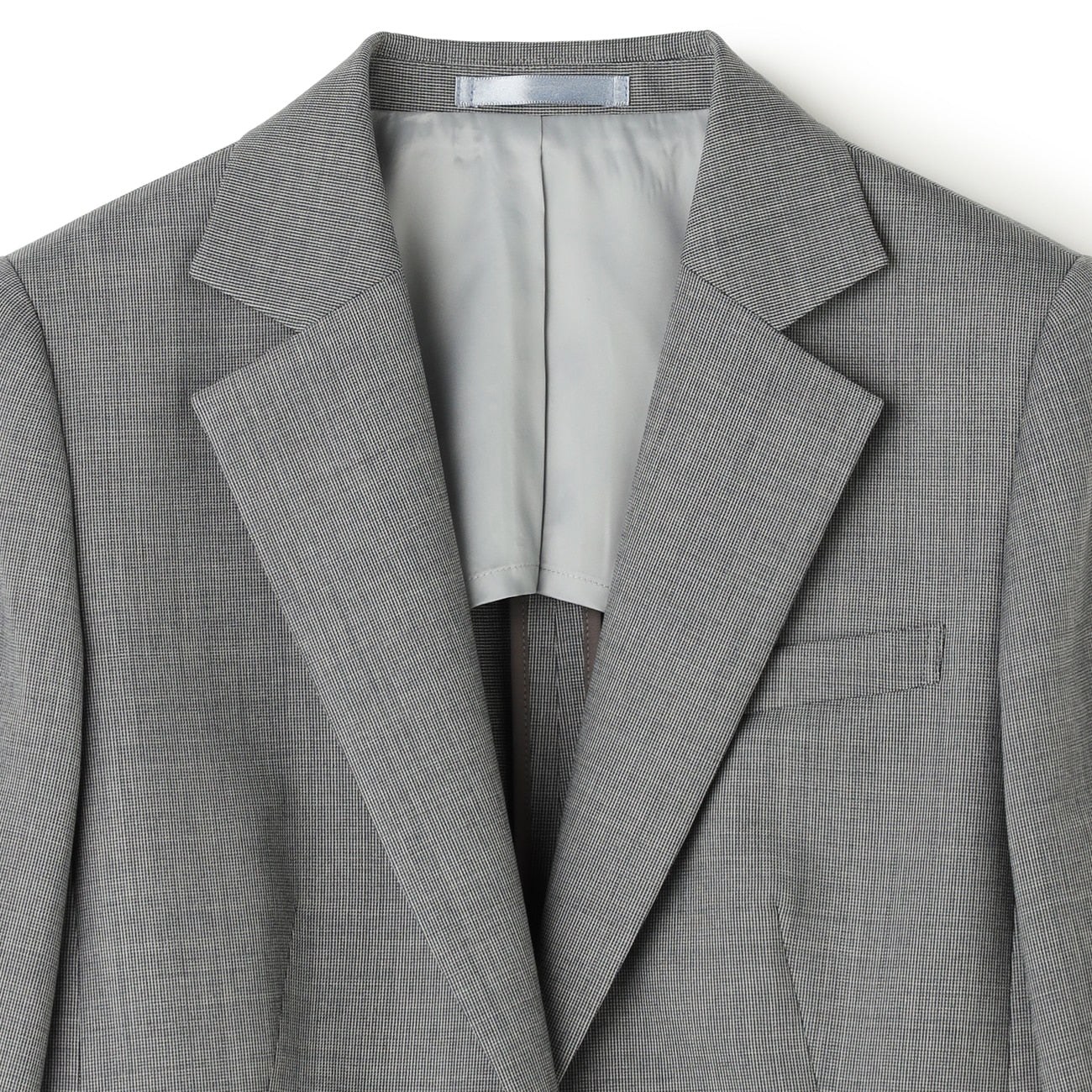 Washable Houndstooth Suit - Blue Gray - Image 5