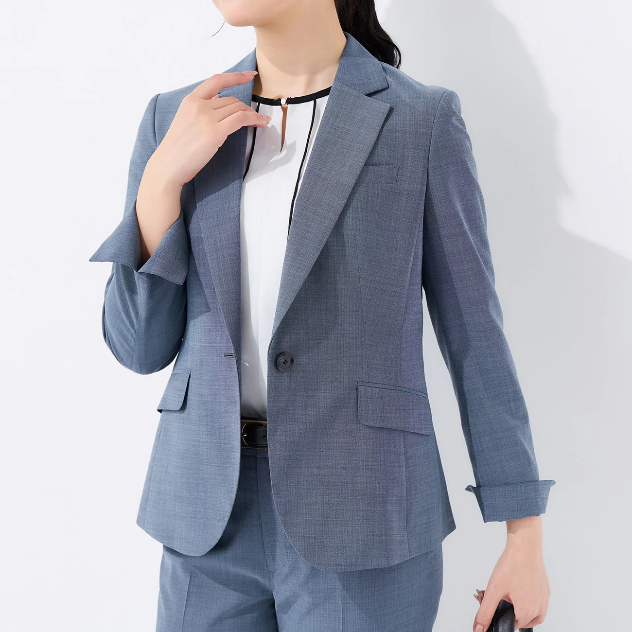 Aircool Washable Stretch Tailored Jacket - Blue Gray - Image 4