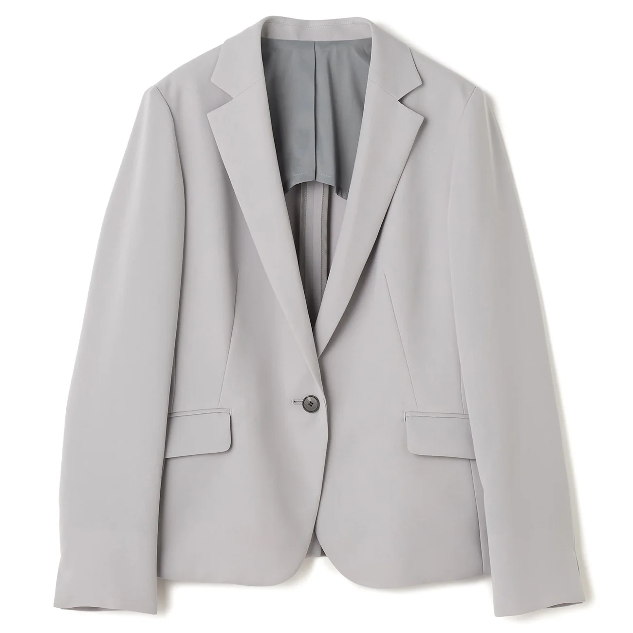 Powdery Stretch Tailored Jacket - Gray - Image 4