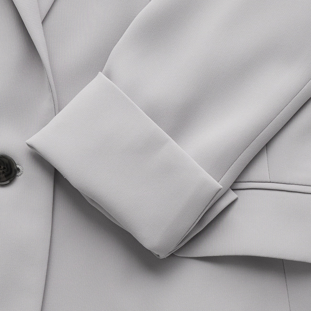 Powdery Stretch Tailored Jacket - Gray - Image 8