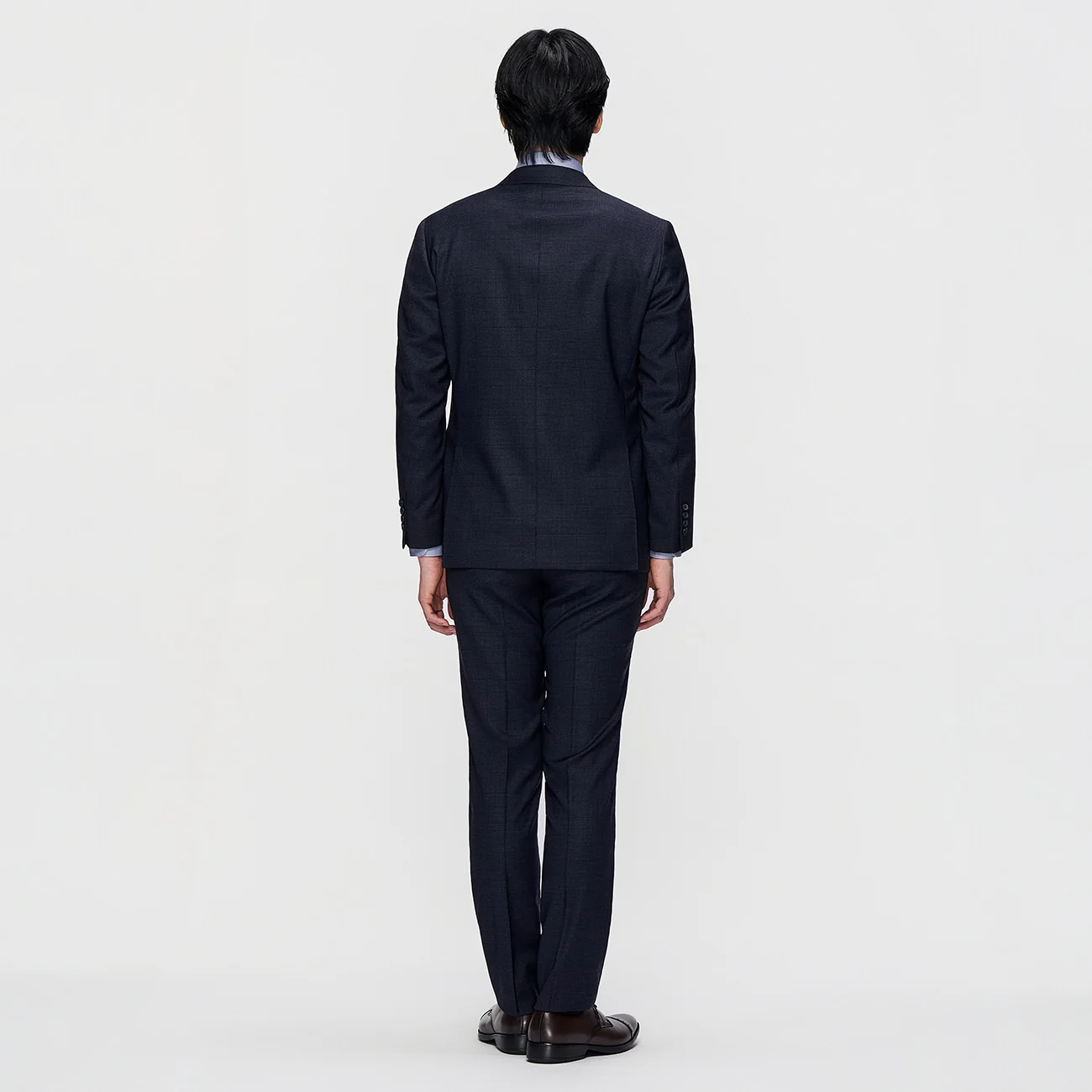 REDA Super Stretch Glen-plaid Jacket - Navy - Image 5