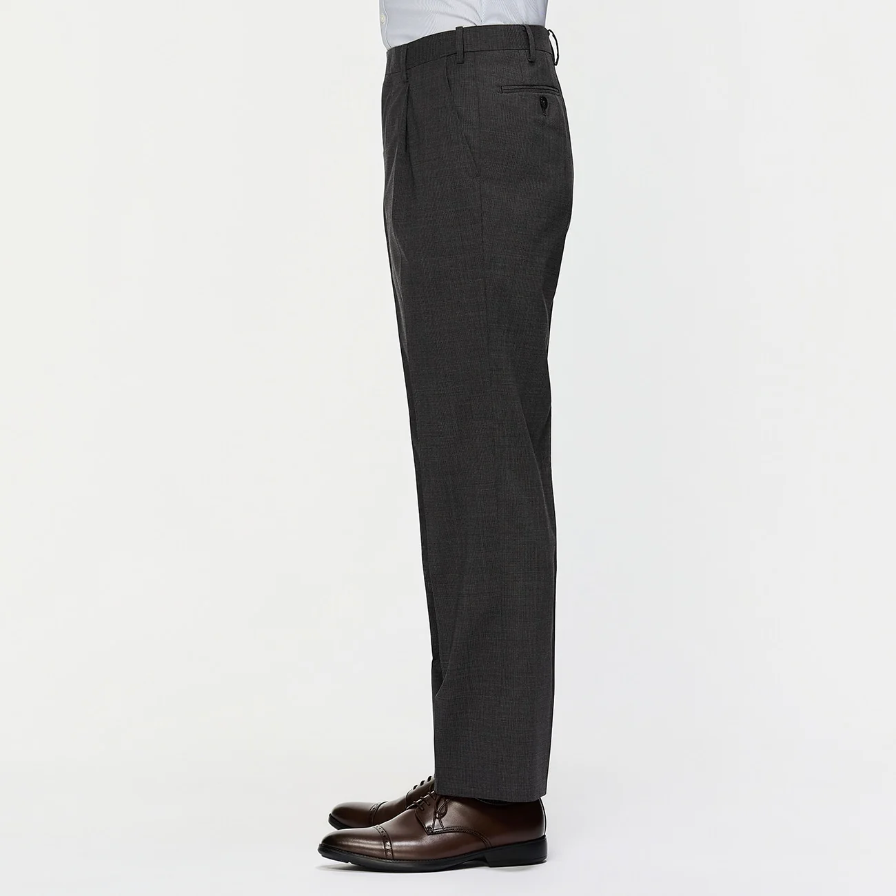 SUPER Aircool Non-Iron Stretch Houndstooth Single-Pleated Pants - Image 16