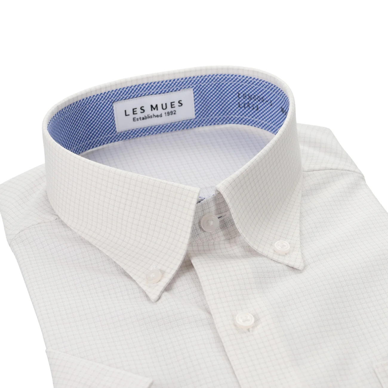 Aircool Non-Iron Check Short Sleeve Button-Down Shirt - Gray - Image 3