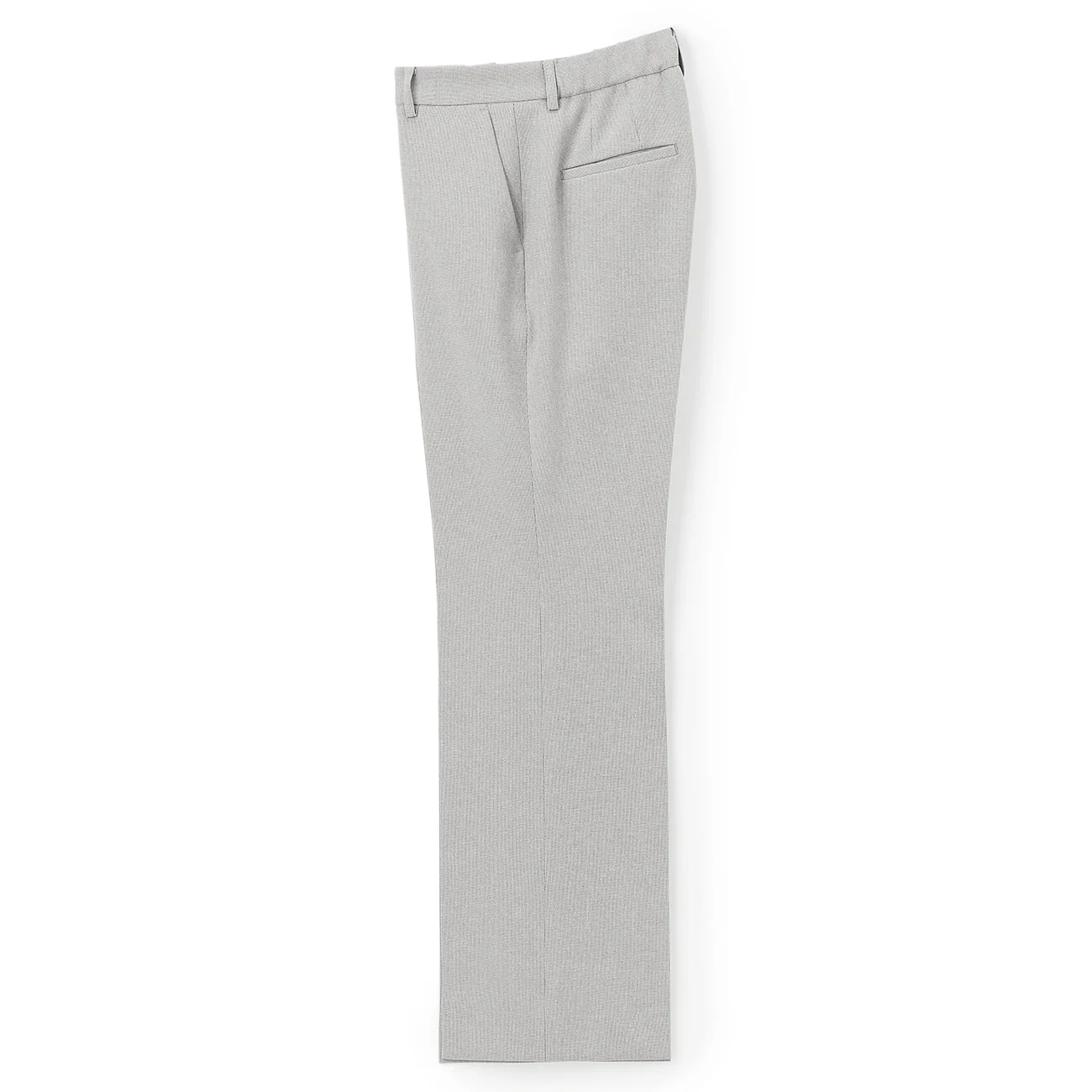 Stretch Melange Flare Pants - Light Gray - Image 4