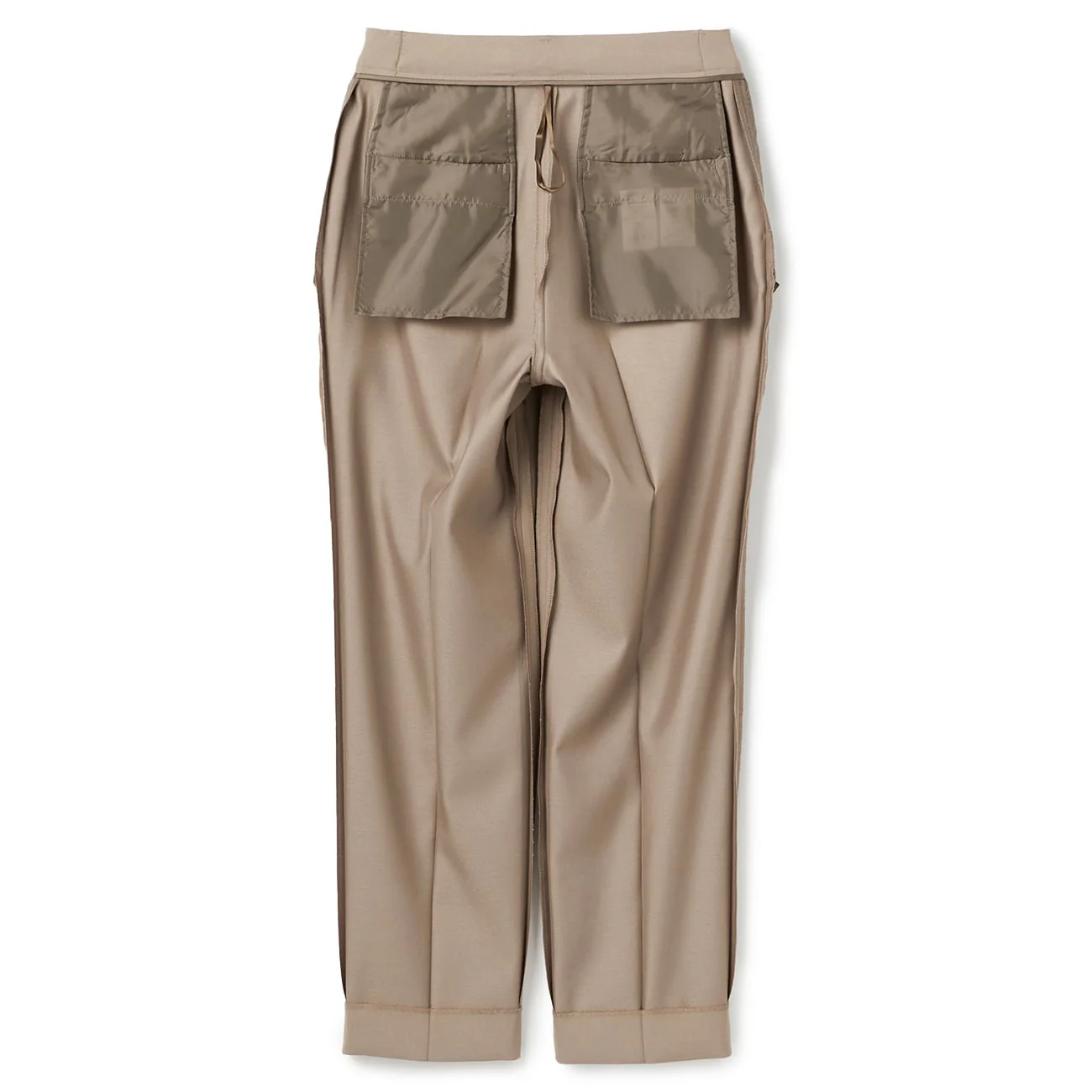Stretch Bright Twill Straight Pants - Beige - Image 12