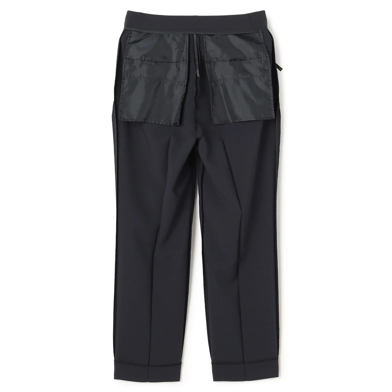 Washable Stretch Linen-Like Straight Pants - Navy - Image 13