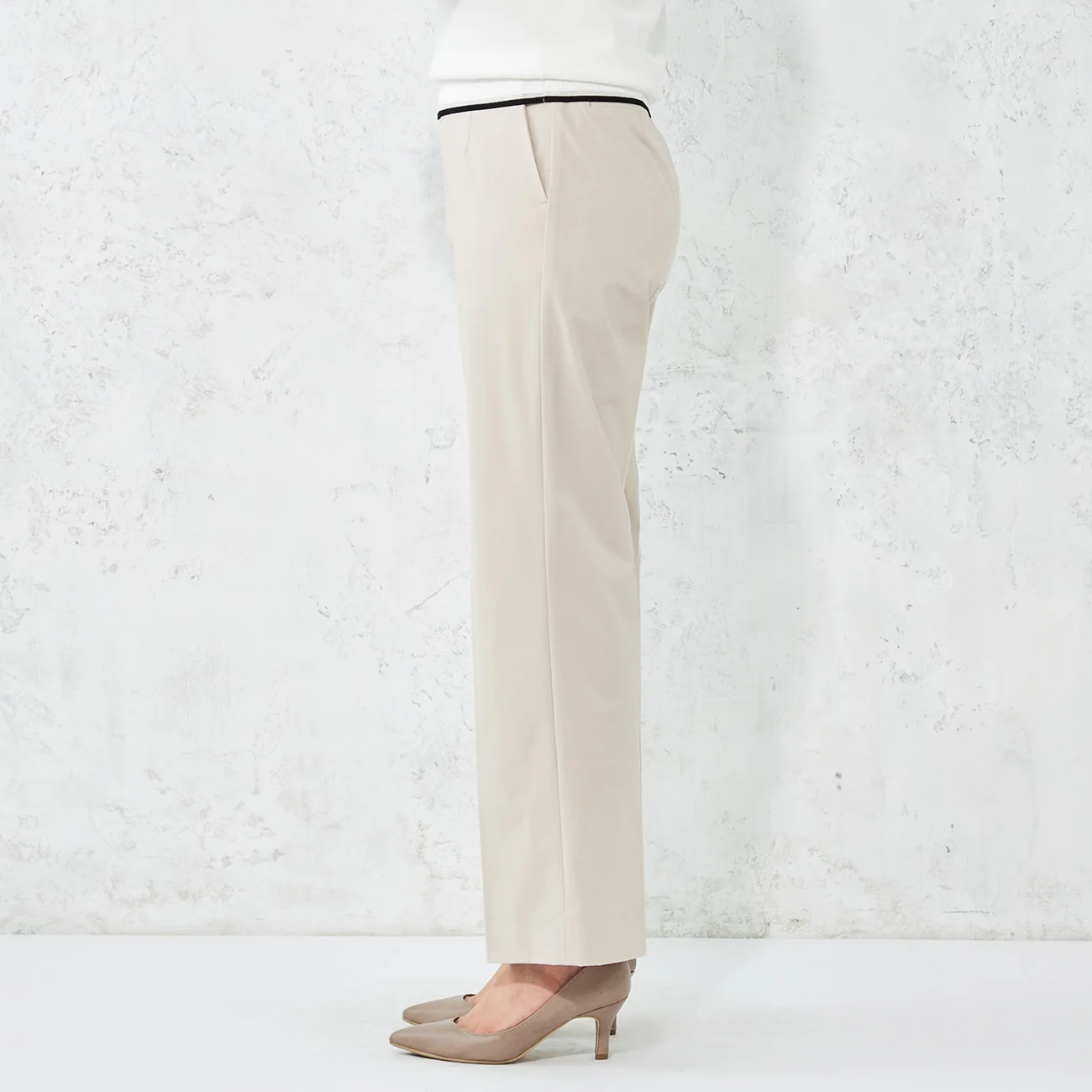 TEXBRID Wide Pants - Beige - Image 6
