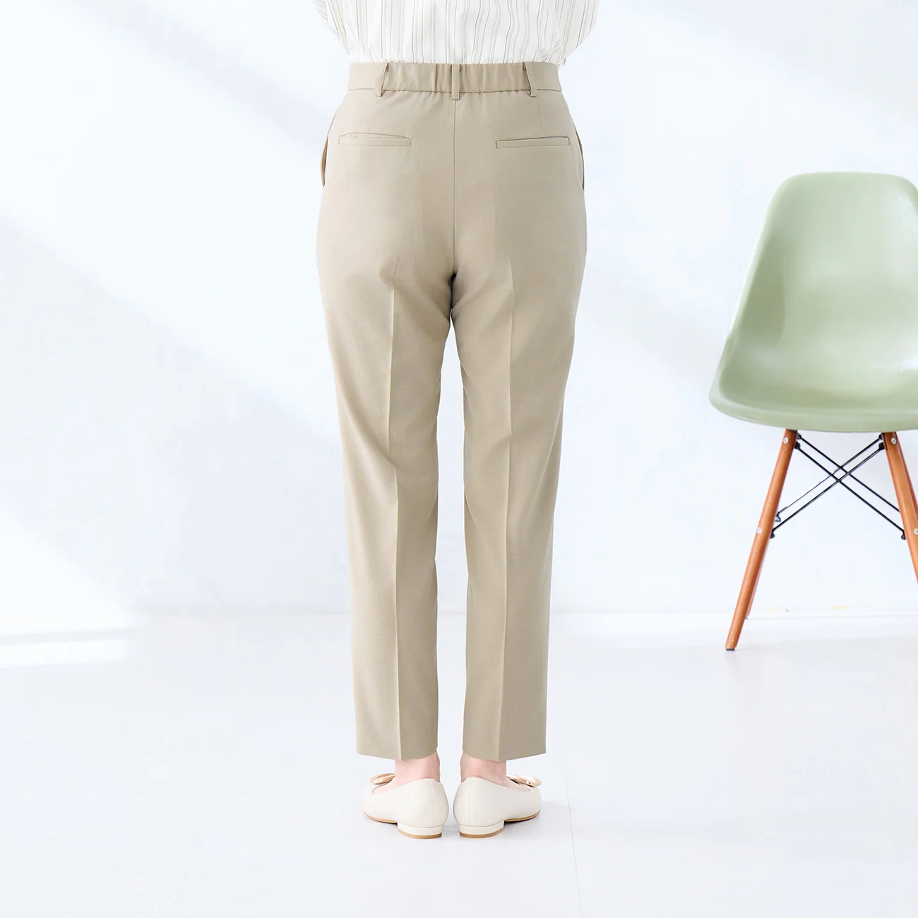 BALLERINA Cool Touch Tapered Pants - Beige - Image 7