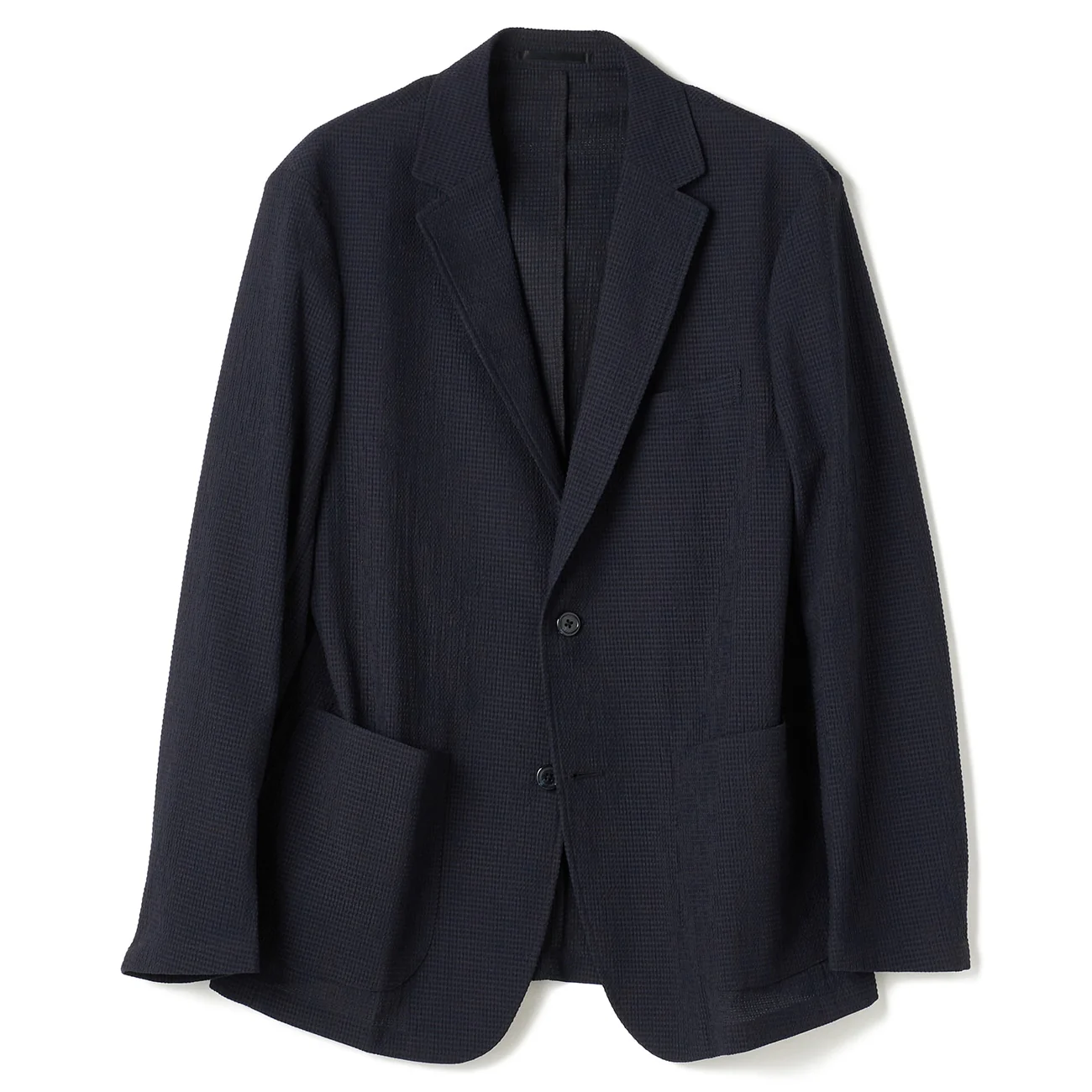 Pajama Suits Aircool Tricot Seersucker Jacket - Navy - Image 4