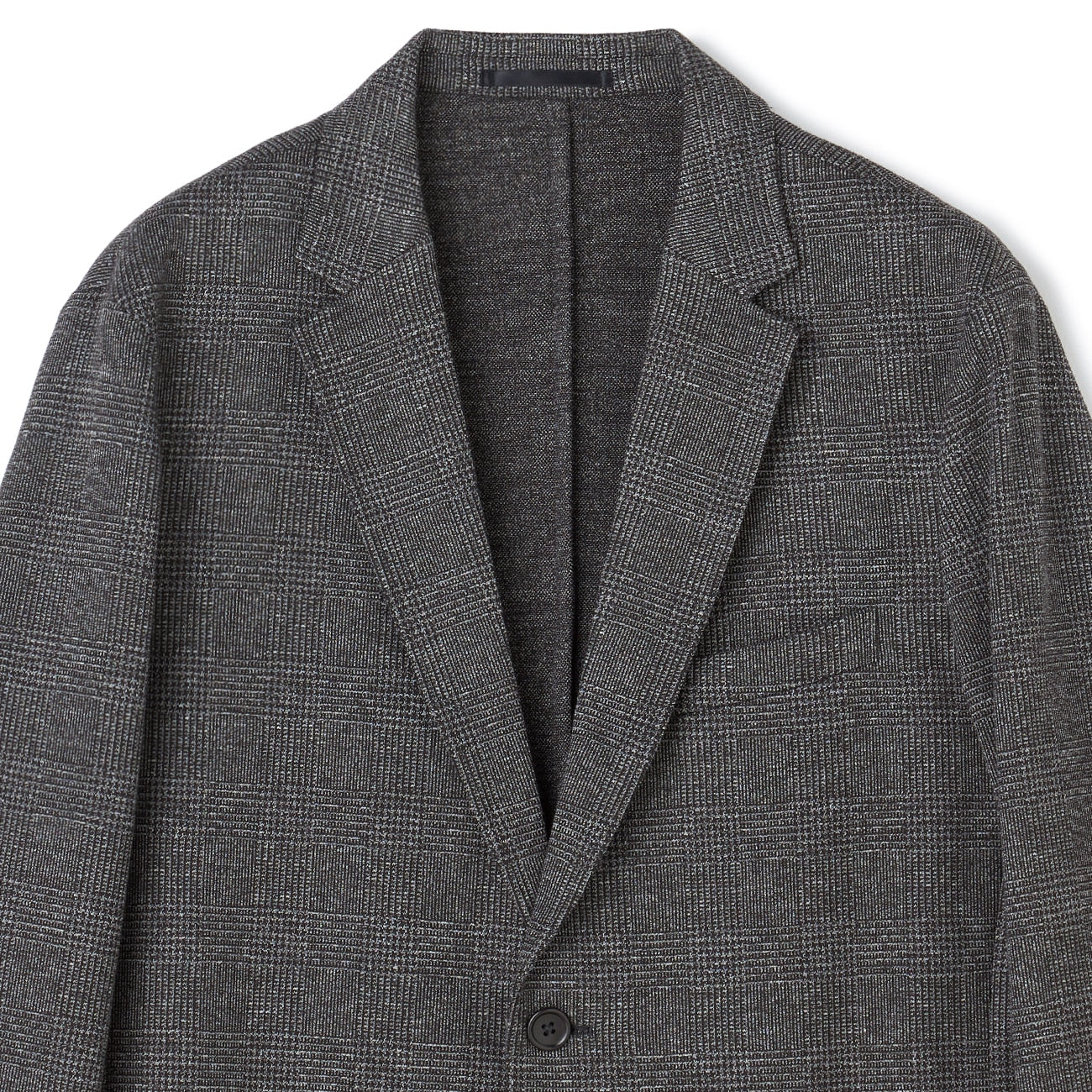 Pajama Suits Premium Jersey Glen-plaid Jacket - Medium Gray - Image 6
