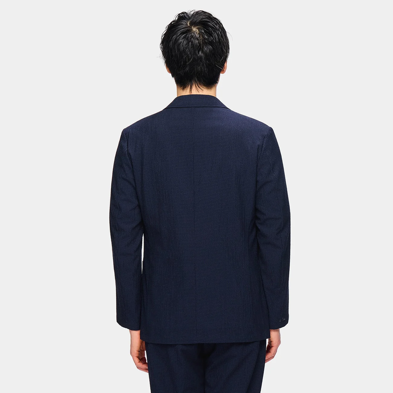 Pajama SUITS SUPER Aircool Tricot Seersucker Jacket - Navy - Image 4