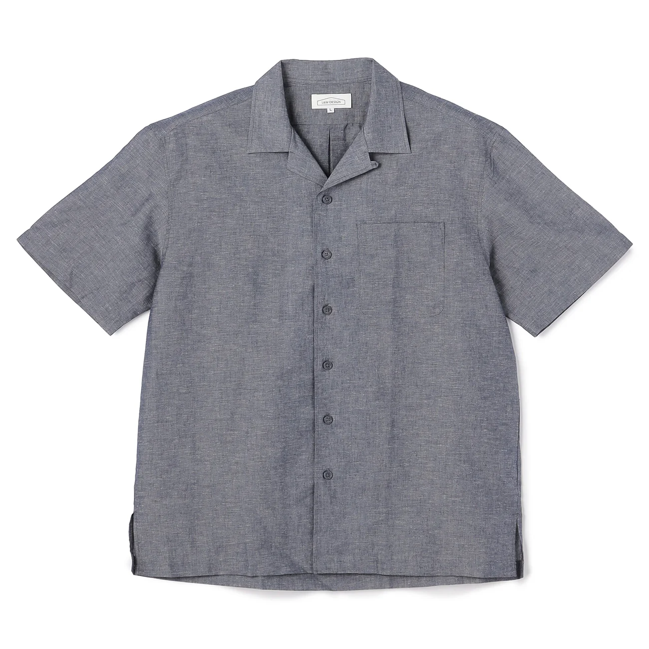 Linen Cotton Open Collar Shirt - Image 7
