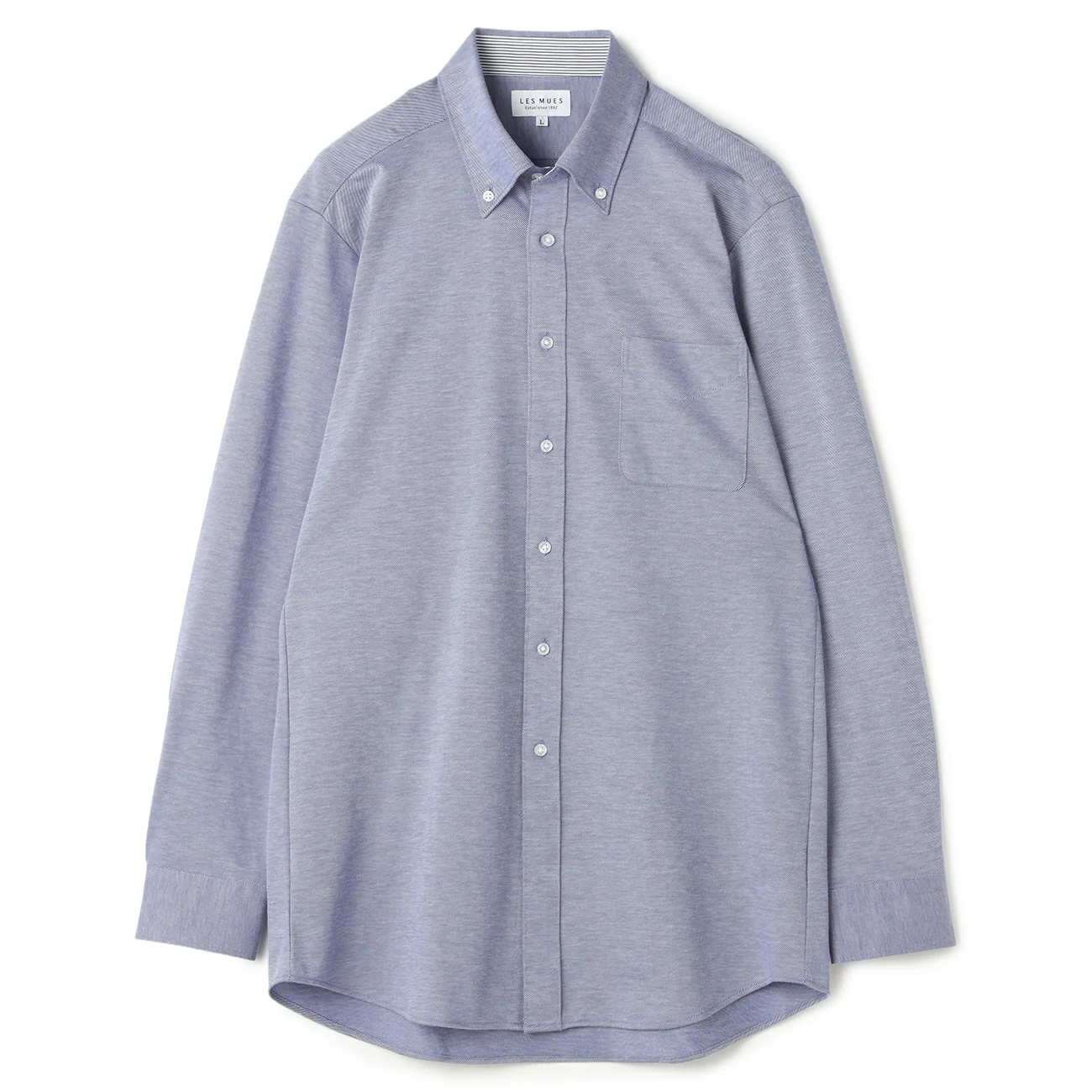 Bizknit Non-iron Stretch Button-down Shirt - Blue