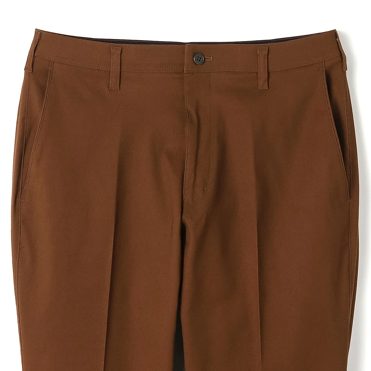 Adjustable Hem Stretch Tapered Plain Pants - Image 19