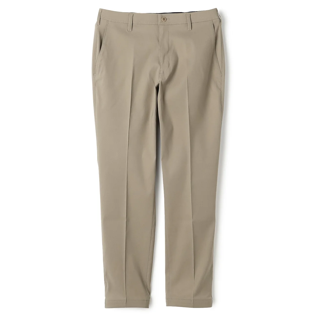 Adjustable Hem Stretch Tapered Plain Pants - Image 9