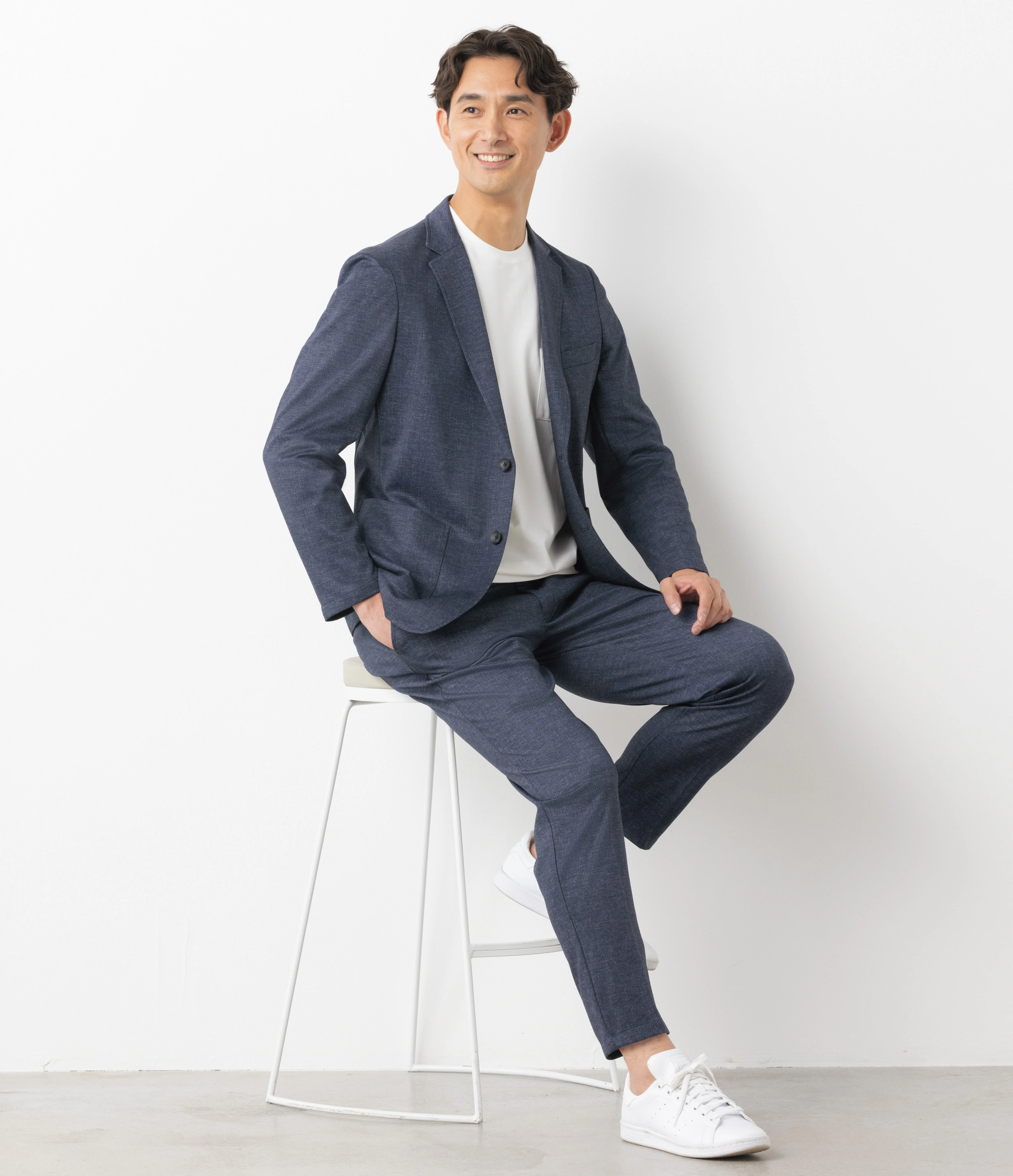 Pajama Suits Printed Jersey Pants - Navy - Image 2