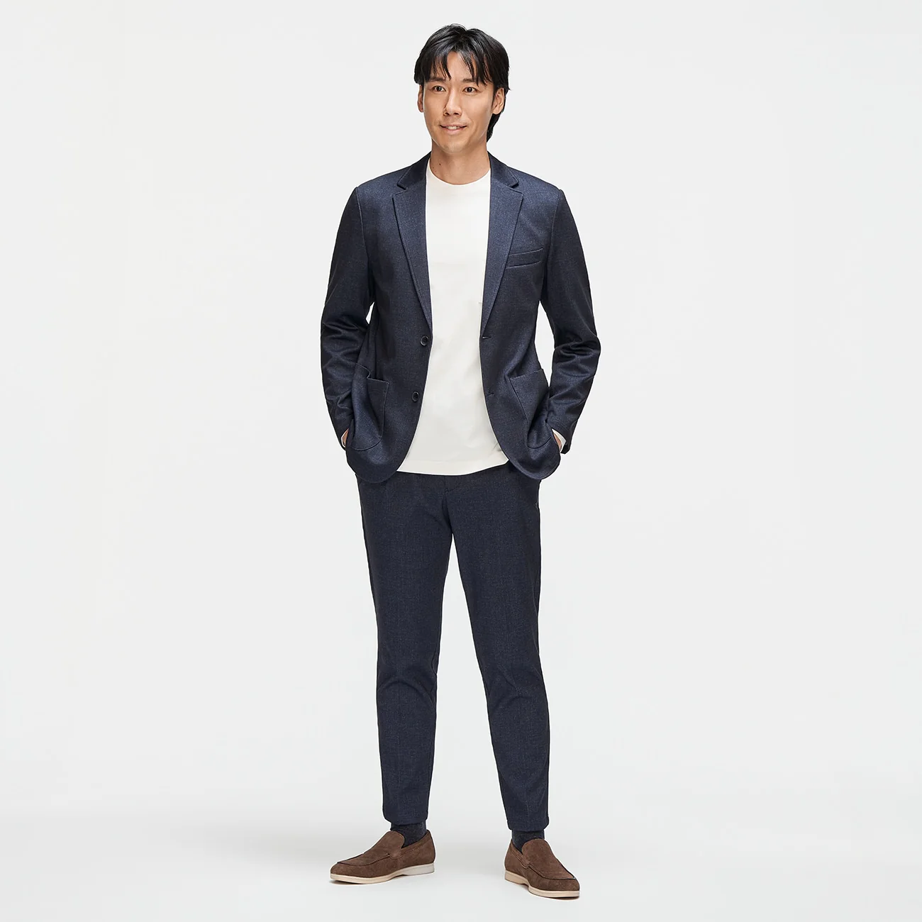 Pajama Suits Printed Jersey Pants - Navy - Image 3