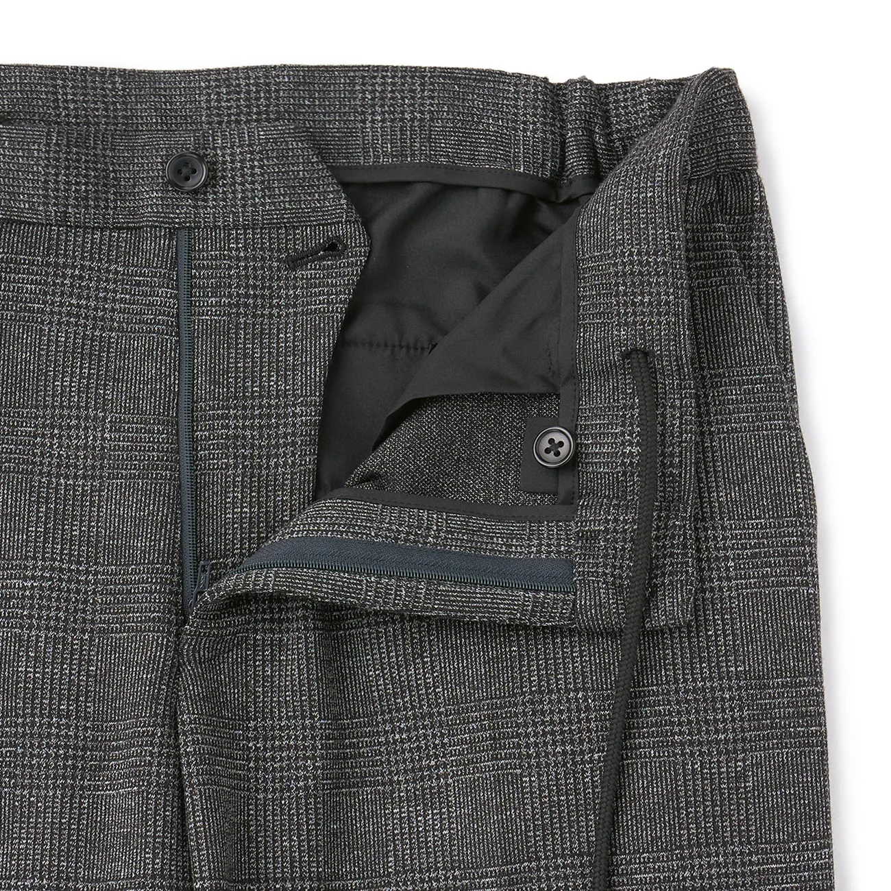 Pajama Suits Premium Jersey Glen-Plaid Pants - Medium Gray - Image 8