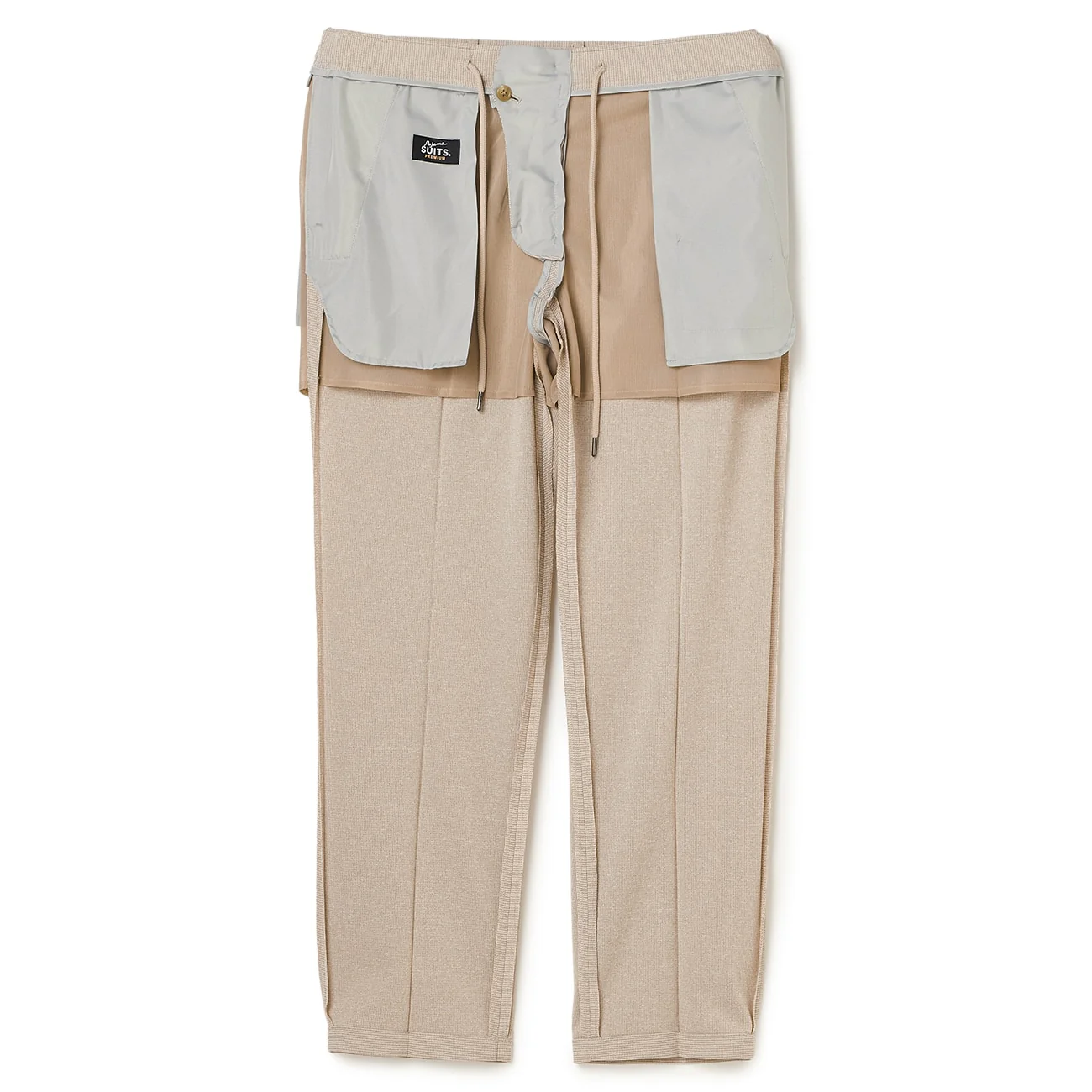 Pajama SUITS SUPER Aircool Washable Stretch Melange Pants - Beige - Image 8
