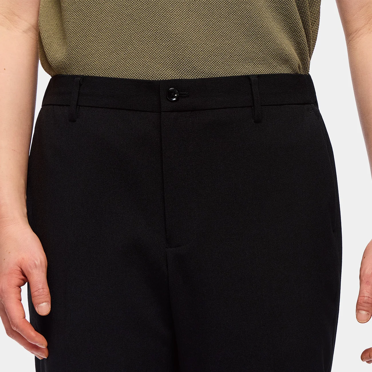 Washable Stretch Suit Pants - Black - Image 6