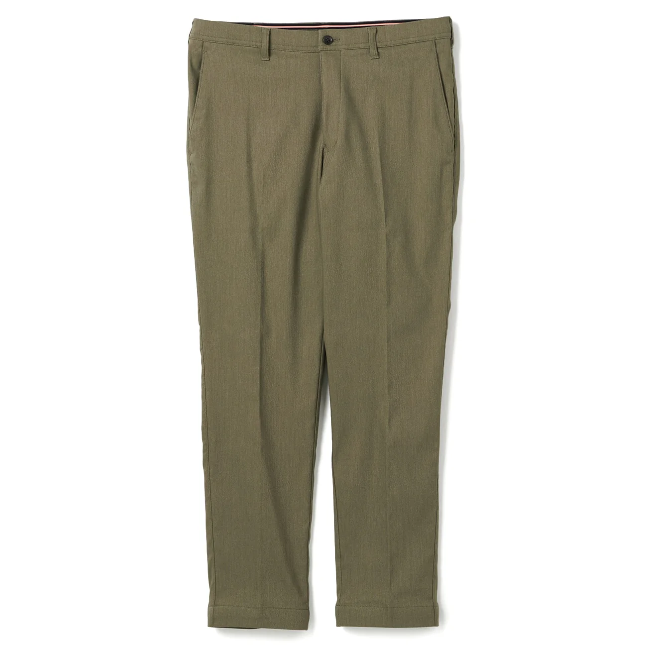 Adjustable Hem Stretch Brushed Twill Tapered Pants - Image 9