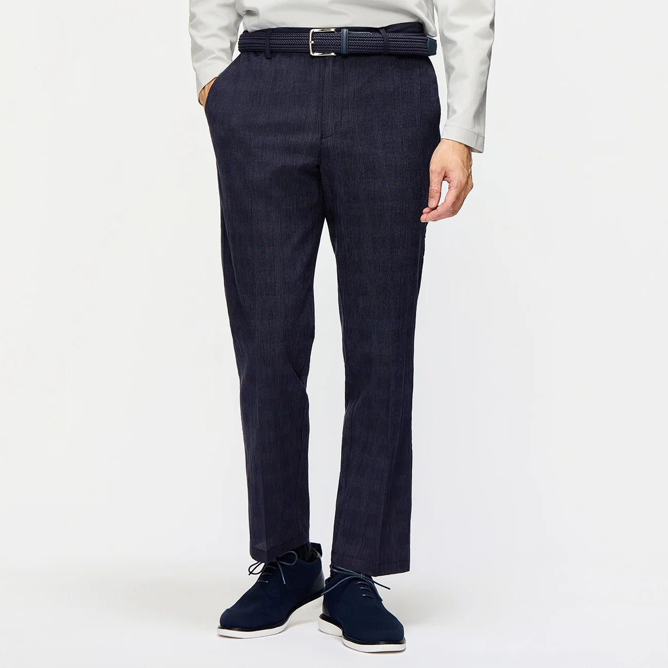Pajama SUITS Premium SUPER Aircool Washable Stretch Crepe Pants - Navy - Image 3