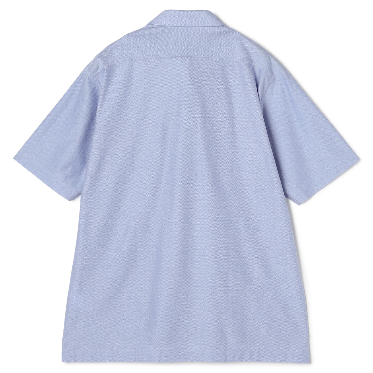 SUPER Aircool Non-Iron Stretch Herringbone Spread Collar Polo Shirt - Image 12